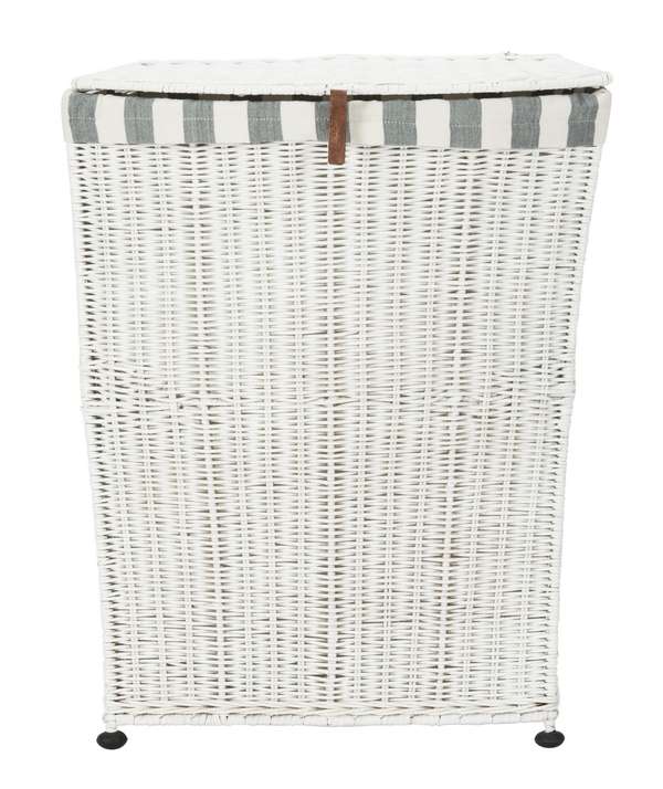 Trotter Rattan Laundry Basket, 19.2" X 23.6"