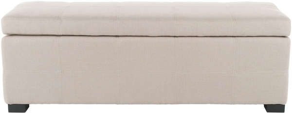Madison Storage Bench Large, 46.9" X 16.7", Taupe