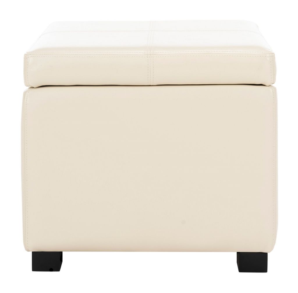 Madison Square Ottoman, 18.1" X 16.9", Flat Cream
