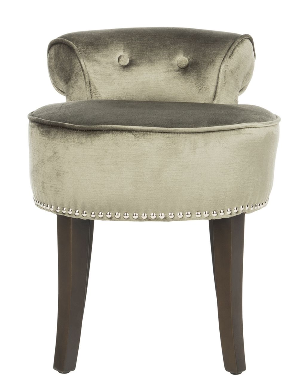 Georgia Vanity Stool, 17.9" X 22.8", Sage
