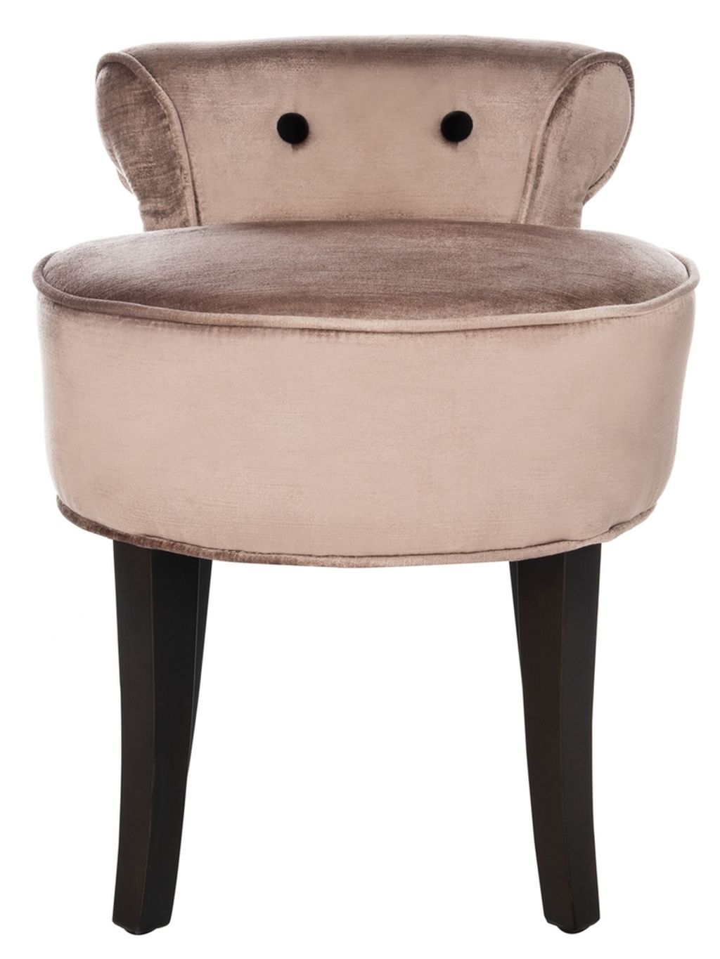 Georgia Vanity Stool, 17.9" X 22.8", Champagne