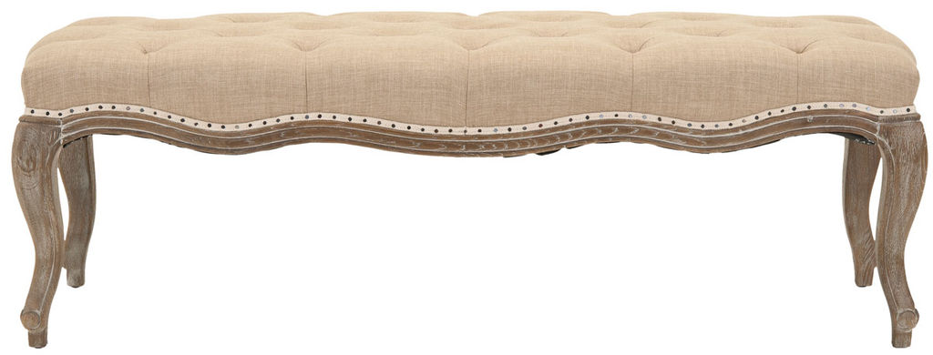 Riley Bench With Flat Black Nail Heads, 52.4" X 17.5"