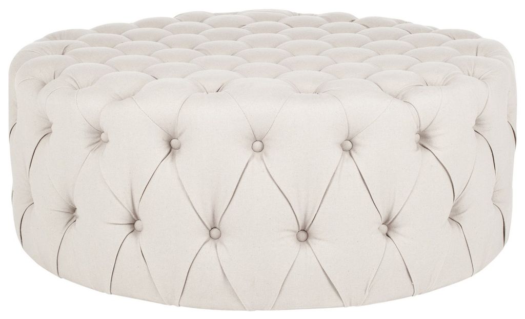 Charlene Tufted Cocktail Ottoman, 39.4" X 16.1", Taupe