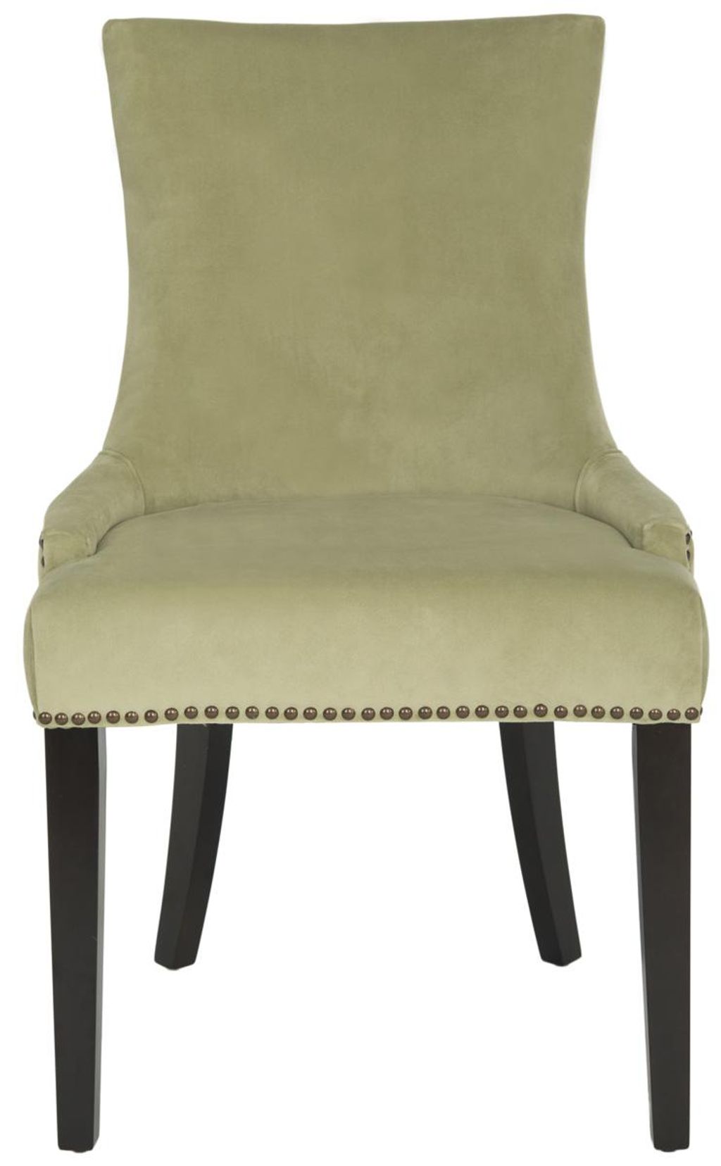 Preview image for Lester 19''H Dining Chair, Set Of 2 - Brass Nail Heads, 22" X 36.4", Mint