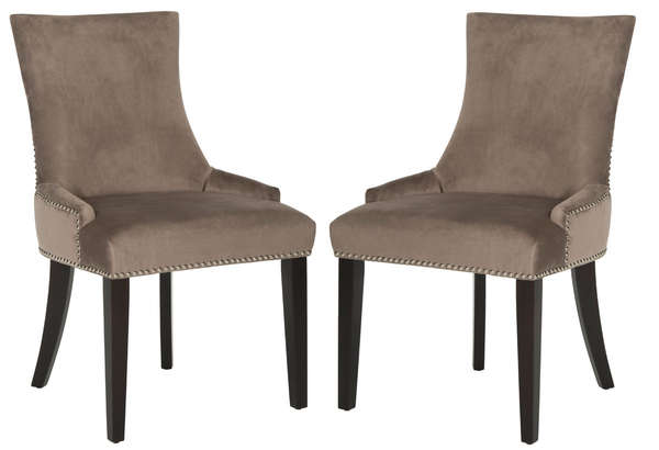 Lester 19''H Dining Chair, Set Of 2 - Nickel Nail Headd=S, 22" X 36.4"