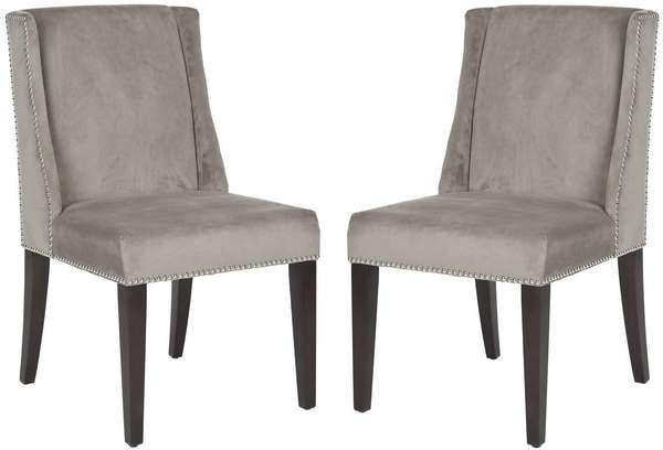 Humphry 21''H Dining Chair, Set Of 2 - Silver Nail Heads, 22" X 39.8"