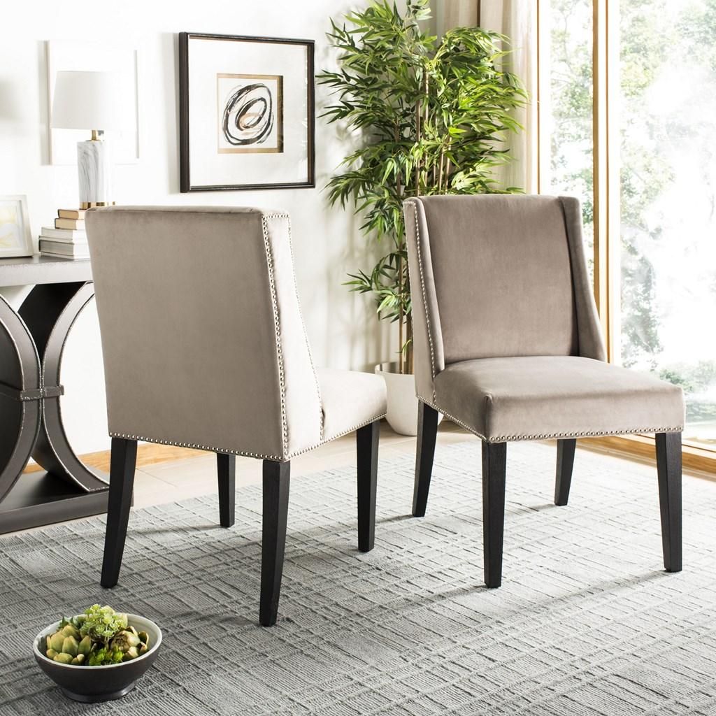 Humphry 21''H Dining Chair, Set Of 2 - Silver Nail Heads, 22" X 39.8"