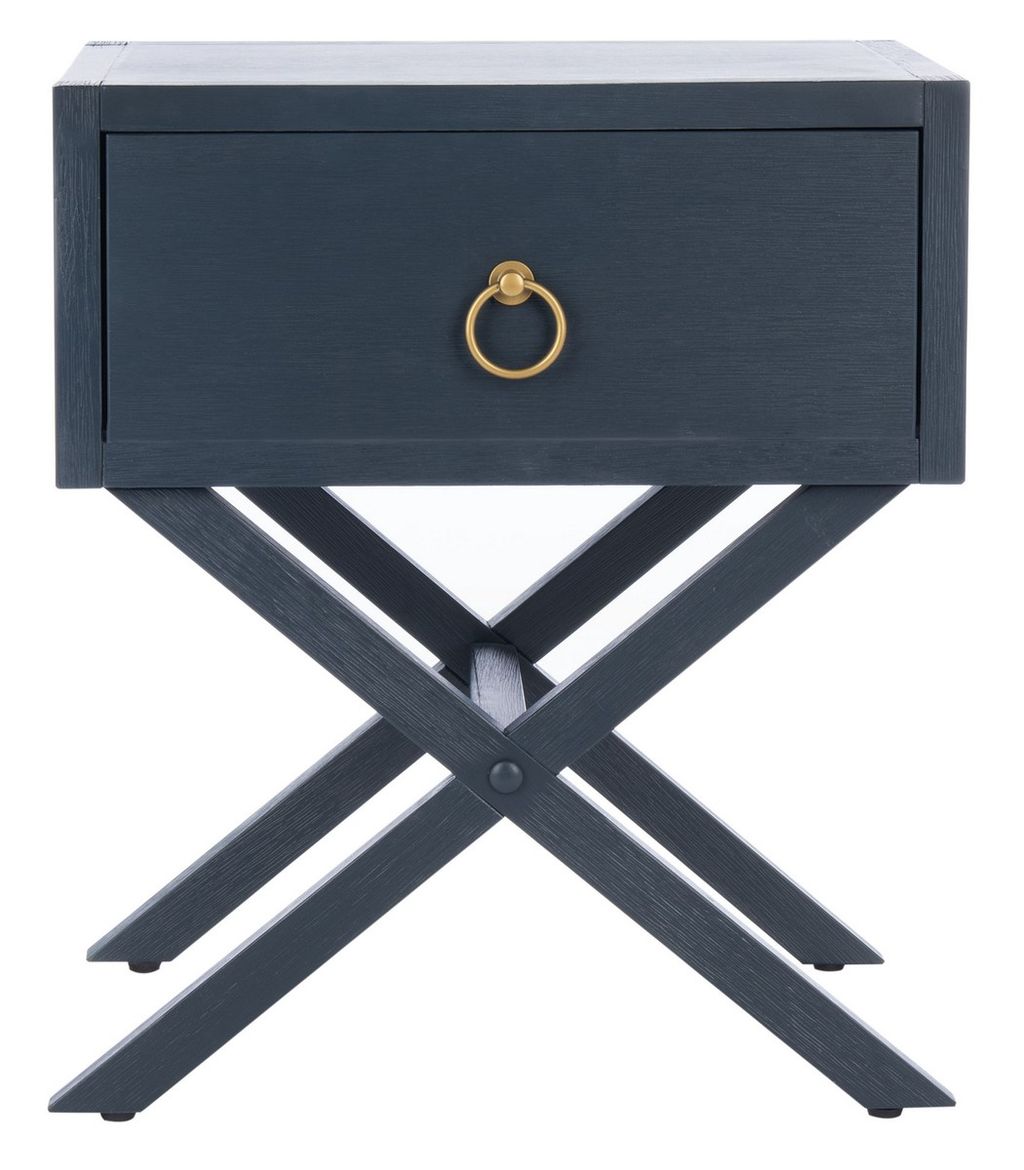 Odilia 1 Drawer Nightstand, 19" X 22", Navy