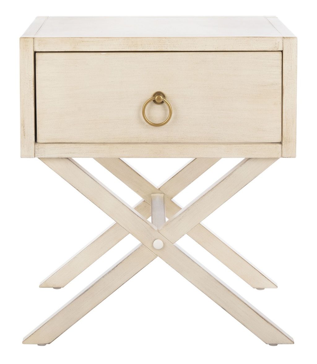 Odilia 1 Drawer Nightstand, 19" X 22", Antique White