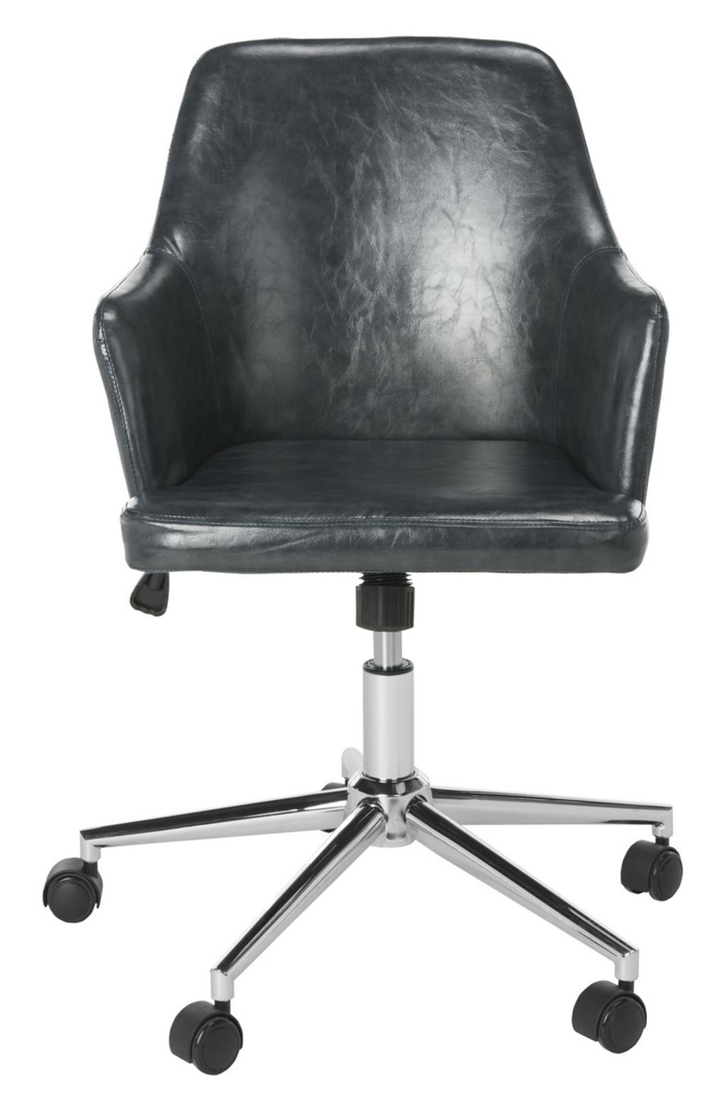 Preview image for Cadence Swivel Office Chair, 21.5" X 35", Dark Grey/Chrome