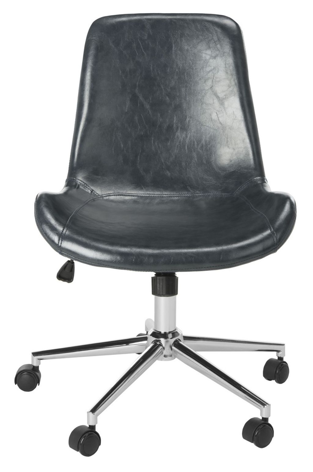 Preview image for Fletcher Swivel Office Chair, 21.5" X 32.2", Dark Grey/Chrome