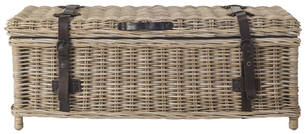 Preview image for Navarro Rattan Coffee Table Trunk, 45.7" X 18.2", Grey