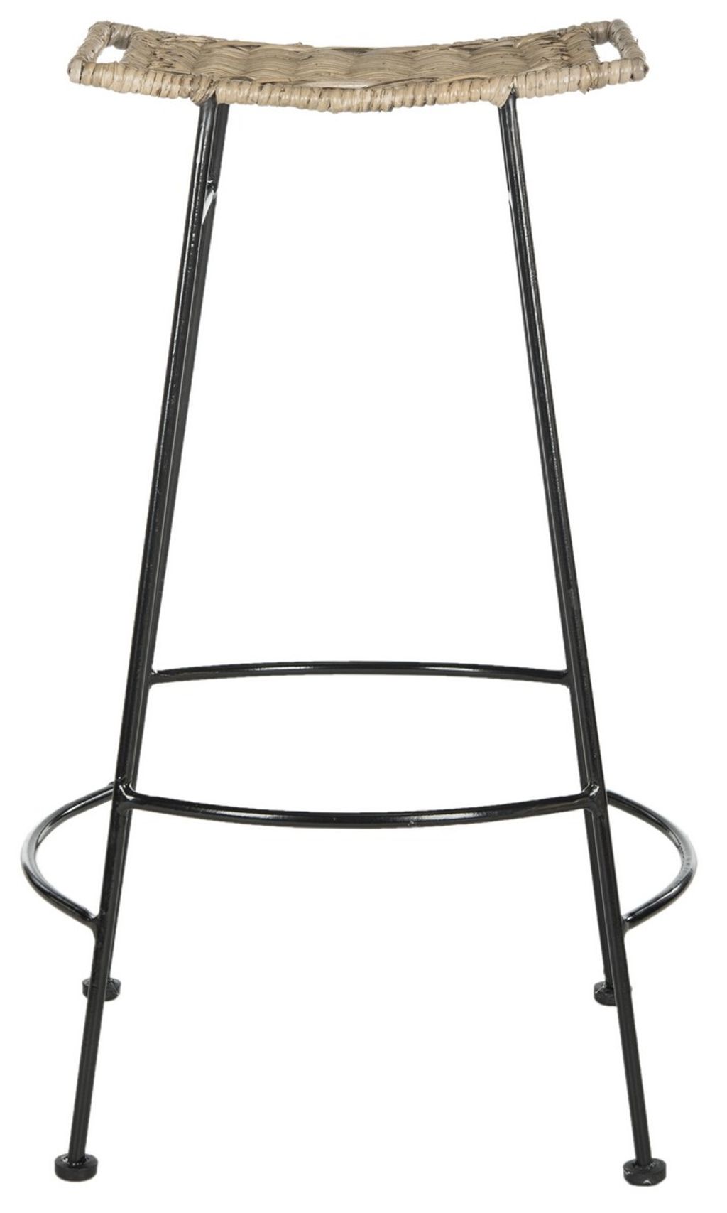 Atara Rattan Seat Bar Stool, 17.8" X 30", Set Of 2