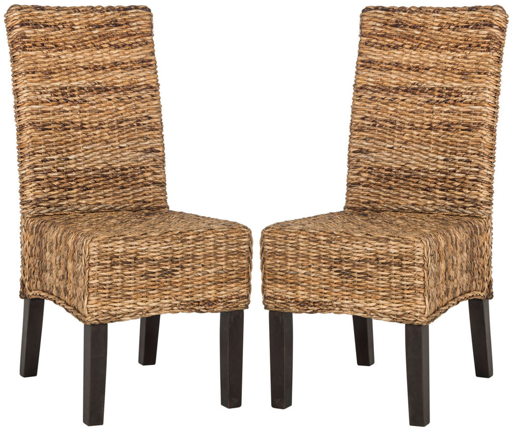 Preview image for Avita 18''H Wicker Dining Chair, 17.3" X 38.5", Natural, Set Of 2