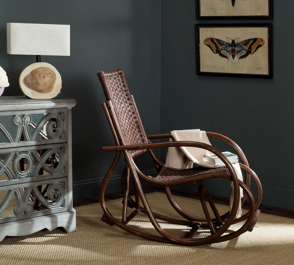 Bali Rocking Chair, 23.2" X 38.1", Brown
