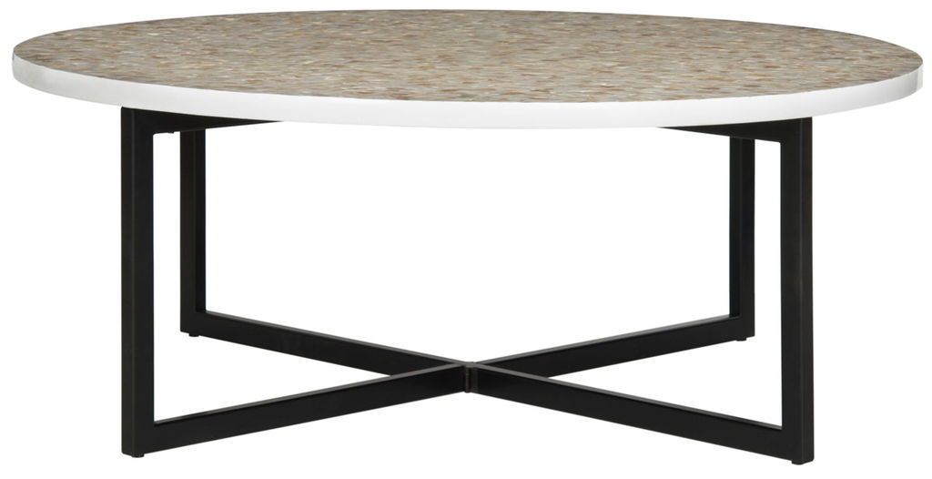 Cheyenne Coffee Table, 39.8" X 15.4", Beige/Multi