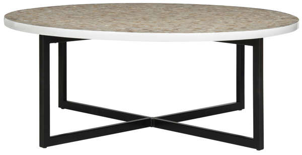Cheyenne Coffee Table, 39.8" X 15.4", Beige/Multi
