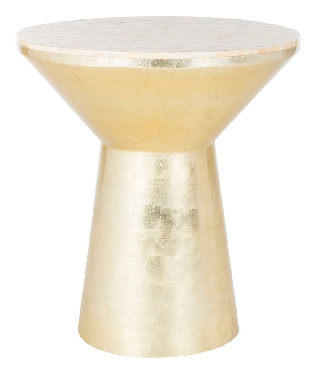 Fae Mosaic Top Round Side Table, 20.1" X 22.4"