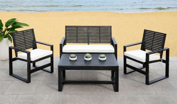 Ozark 4 Pc Outdoor Living Set, Single: 23.6
Double: 42.9
Table: 36.6" X Single: 34.3
Double: 34.3
Table: 18.9"
