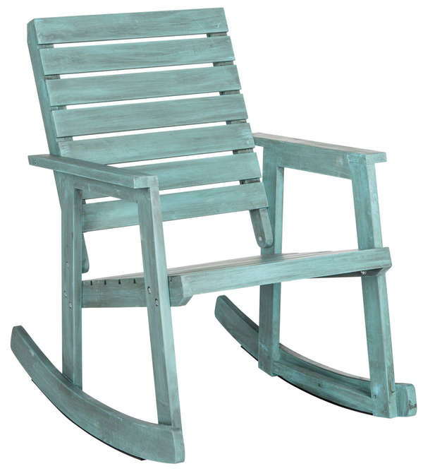 Alexei Rocking Chair, 24.4" X 34.7", Beach House Blue