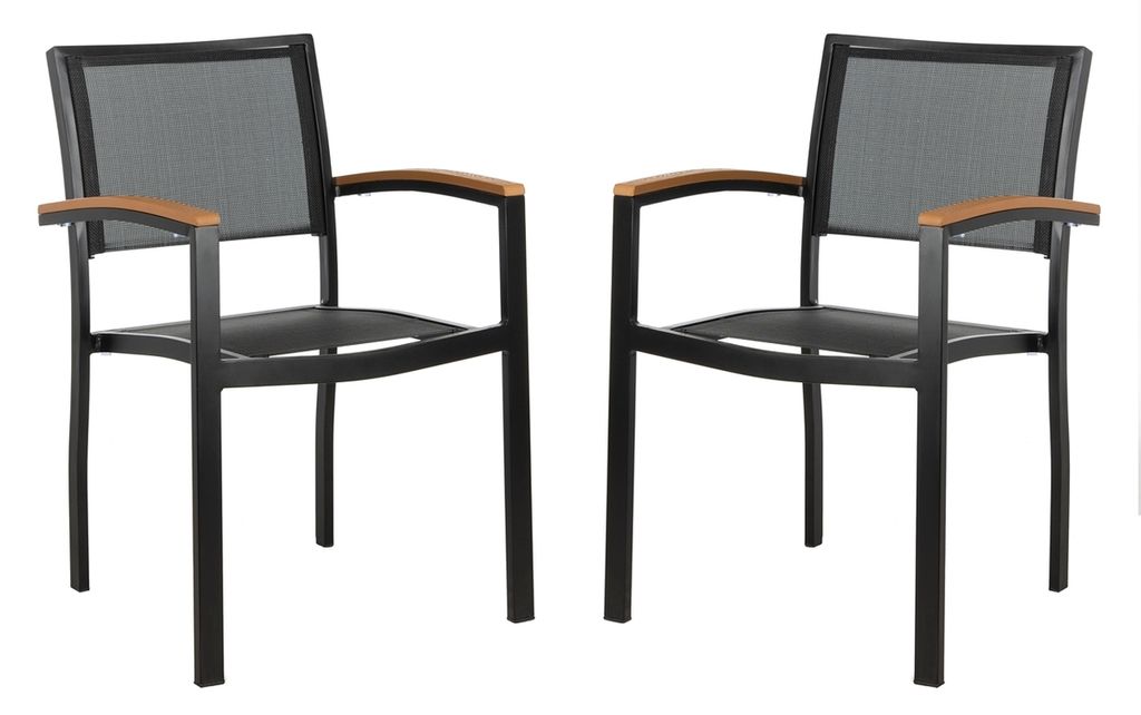 Kaelan Stackable Chair, 22.2" X 33", Set Of 2