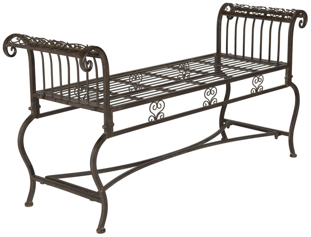Brielle Bench, 52" X 25.5", Rustic Brown