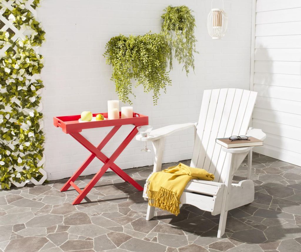 Mopani Chair, 33.5" X 32.7", White