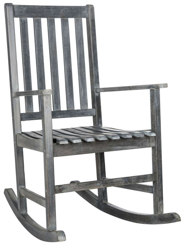 Barstow Rocking Chair, 24.8" X 39.8", Ash Grey