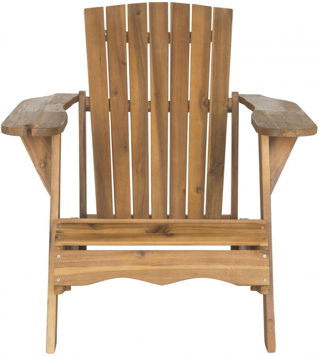 Vista Wine Glass Holder Adirondack Chair, 29.9" X 31.9", Natural