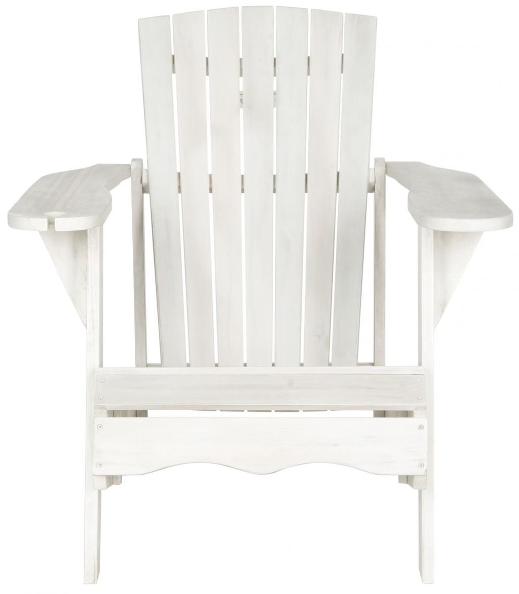 Vista Wine Glass Holder Adirondack Chair, 29.9" X 31.9", Antique White