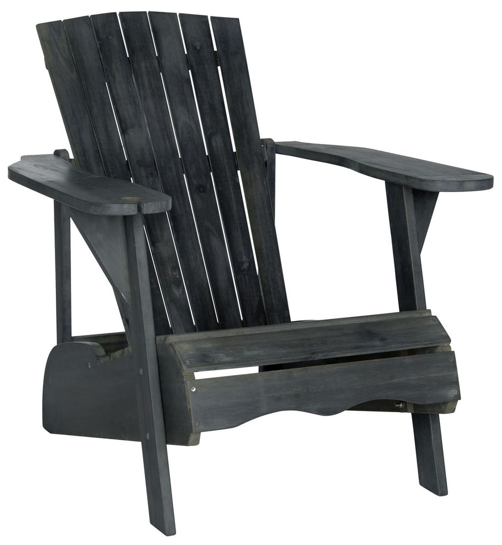 Vista Wine Glass Holder Adirondack Chair, 29.9" X 31.9", Dark Slate Grey
