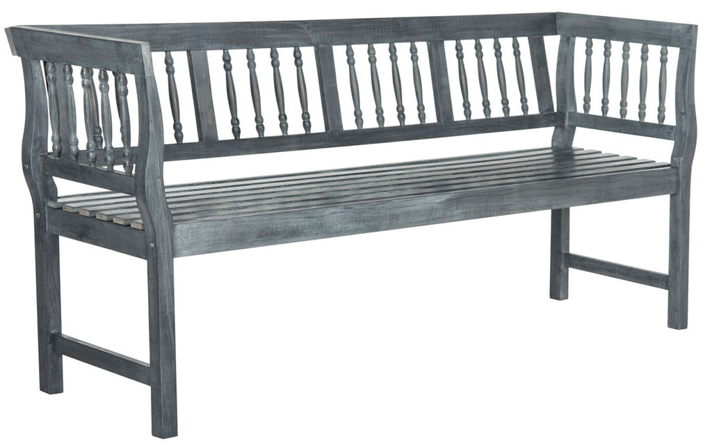 Brentwood Bench, 68.1" X 31.5", Ash Grey