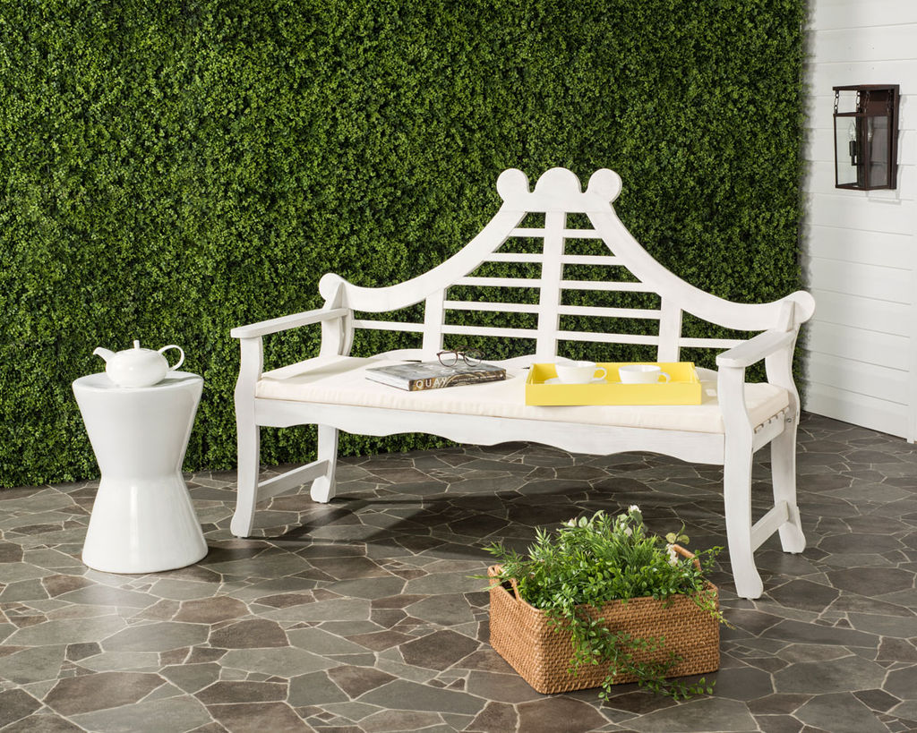 Azusa Bench, 26.4" X 42.5", Antique White