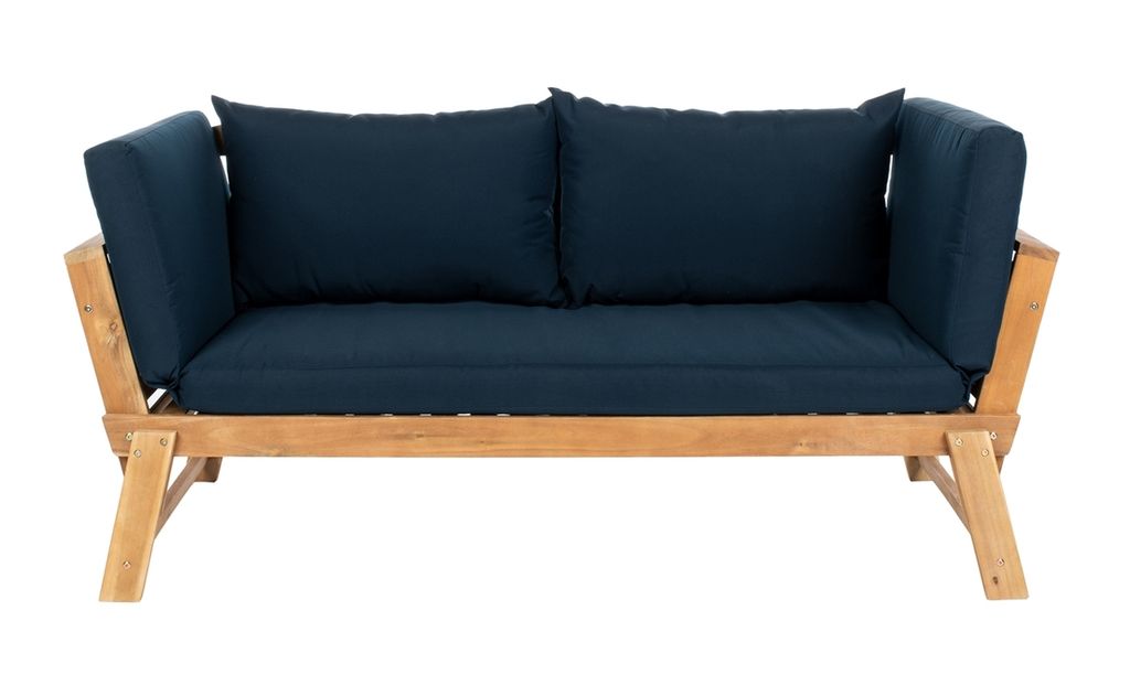 Preview image for Tandra Modern Contemporary Daybed, 85.4" X 29.5", Natural/Navy