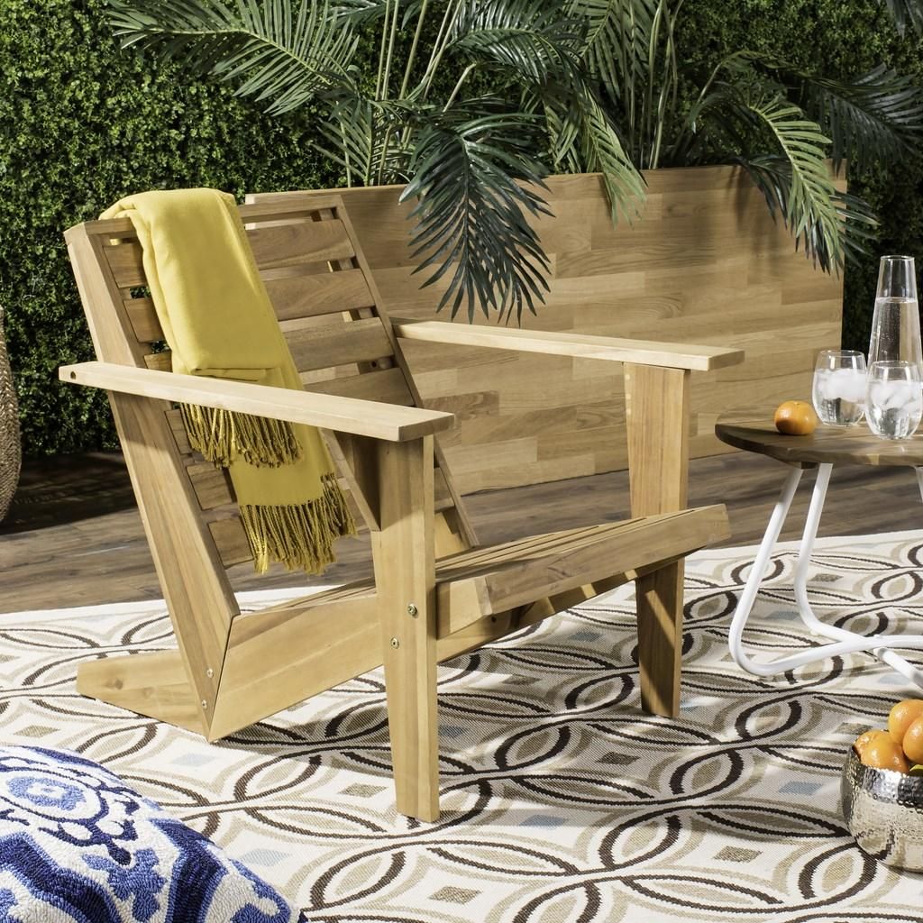 Lanty Adirondack Chair, 29.53" X 28.35", Natural