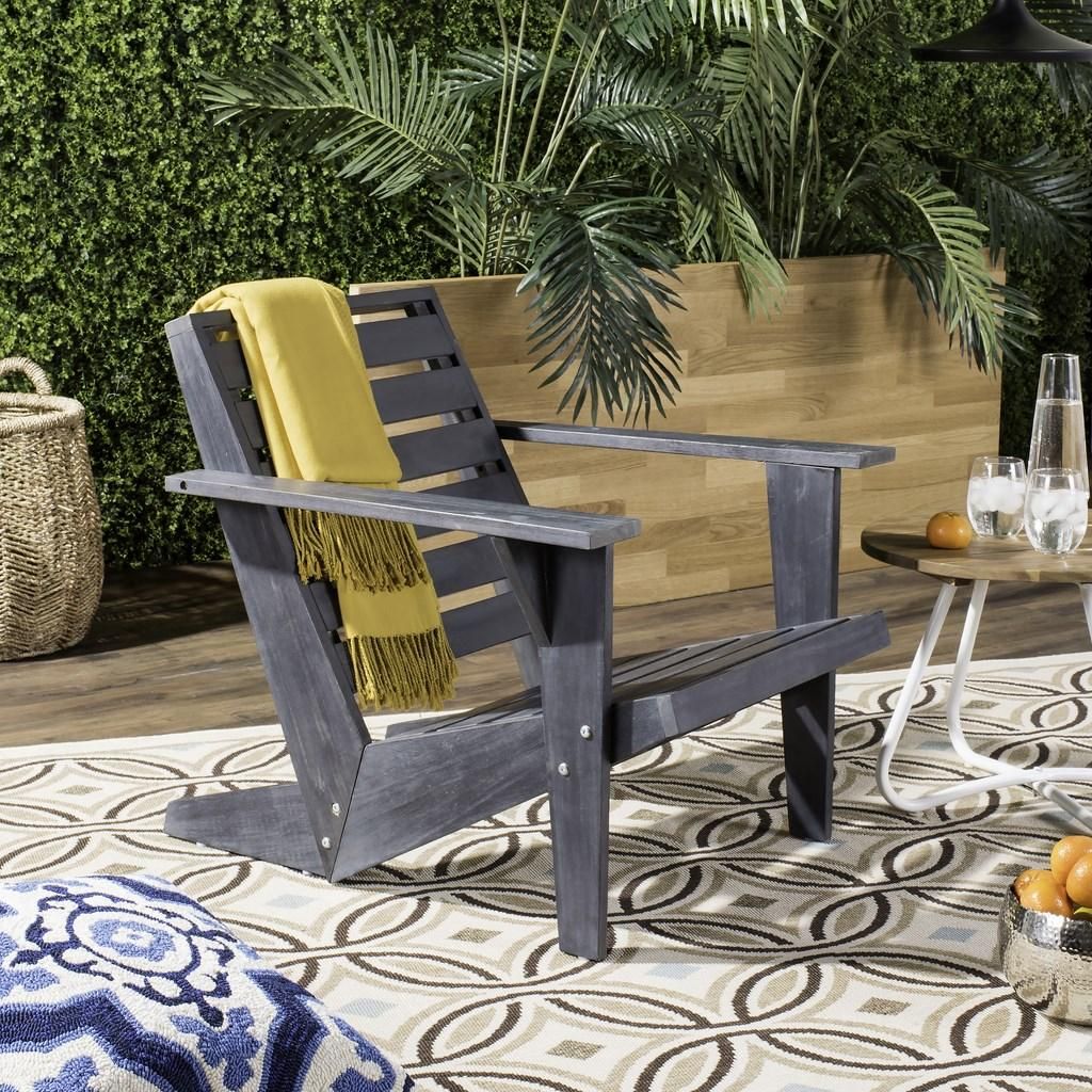 Modern Adirondack Chair Dark Slate Grey