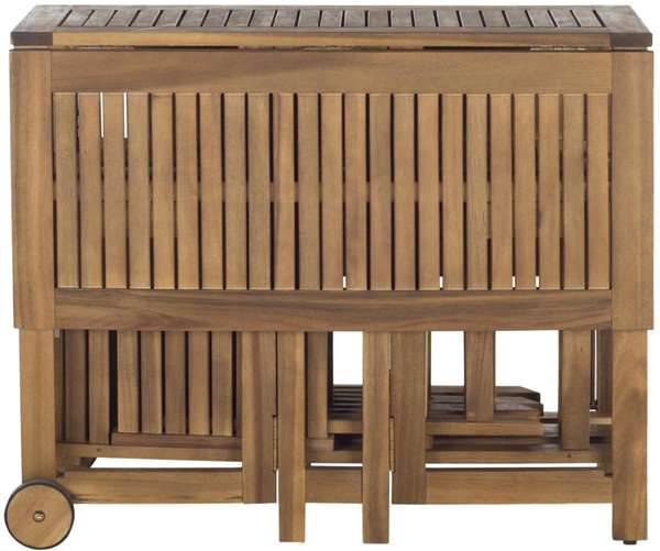 Arvin Table And 4 Chairs, Chair: 18.7 Table: 43.3" X Chair: 32.3 Table: 29.1", Natural