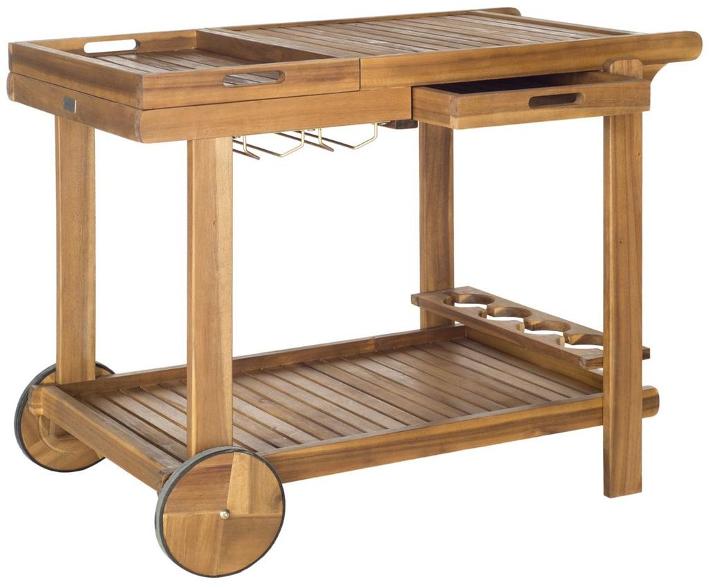 Orland Tea Trolley, 23.8" X 29.9", Natural