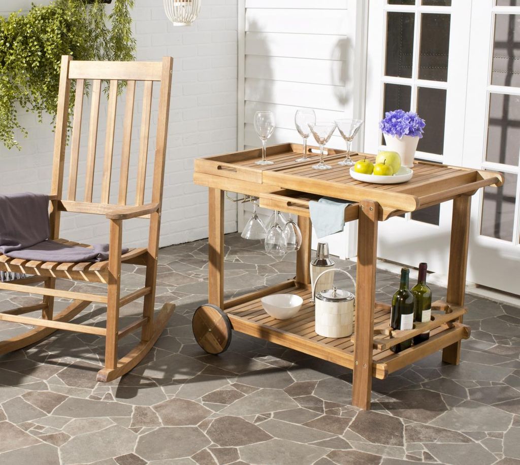 Orland Tea Trolley, 23.8" X 29.9", Natural