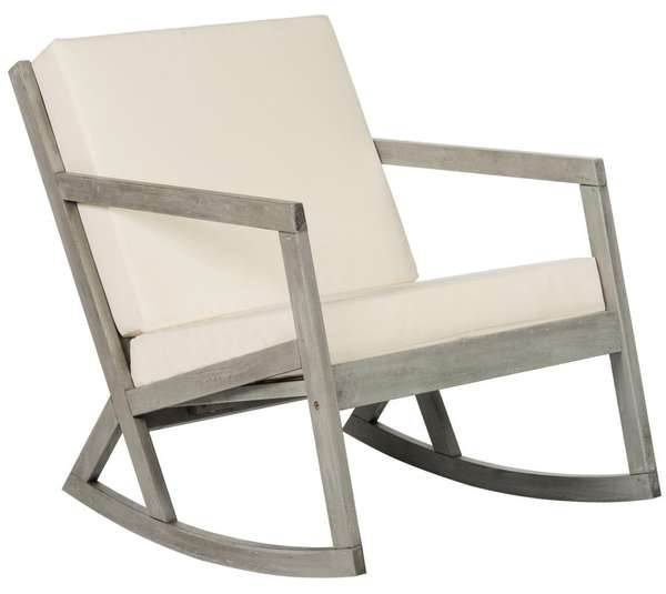 Wes Rocking Chair, Grey/Beige