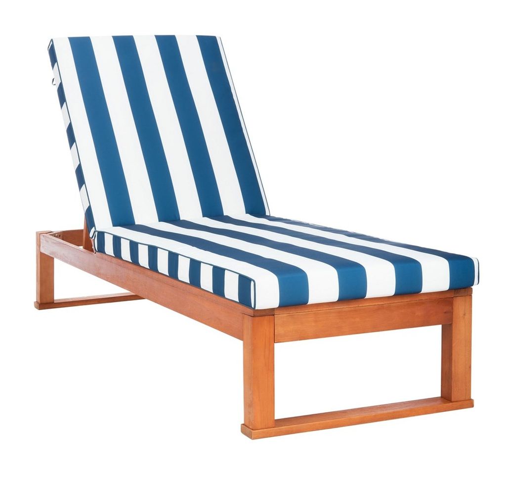 Solano Sunlounger, 24.8" X 37.4", Natural/Navy Striped
