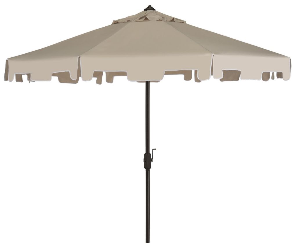 Preview image for Uv Resistant 9Ft Crank Market Push Button Tilt Umbrella With Flap, Open:100.79, Close:6.1" X Open: 98.82", Close: 98.82", Beige