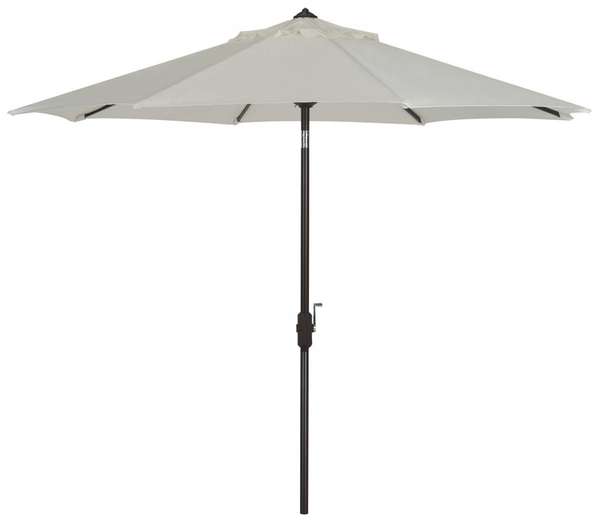 Uv Resistant Ortega 9Ft Auto Tilt Crank Umbrella, Open:100.79, Close:6.1" X Open: 98.82", Close: 98.82", Natural