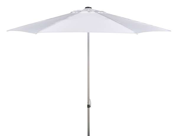 Hurst 9Ft Push Up Umbrella, Open:103.15, Close:5.71" X Open: 92.12", Close: 92.12", White