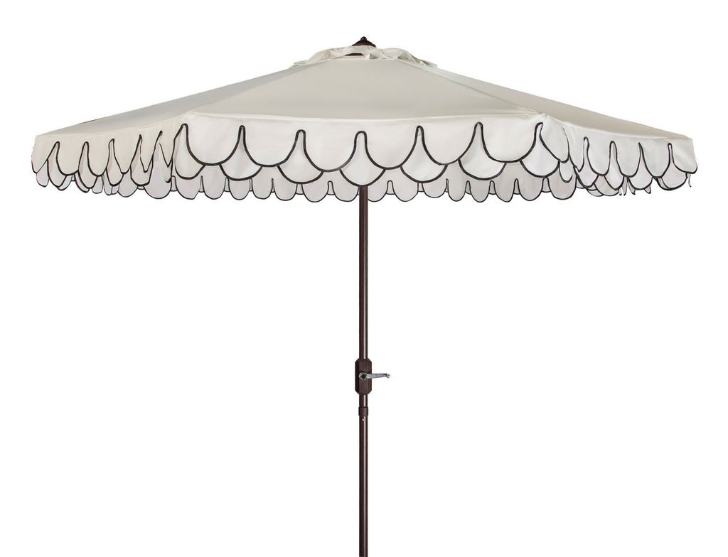 Preview image for Playa 11Ft Round Umbrella, White/Black