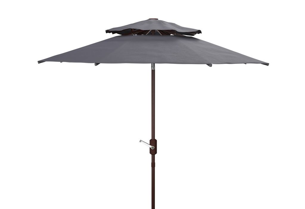 Preview image for Athens 9Ft Double Top Crank Umbrella, Open:101.18 Close:6.69 " X Open:99.61" Close:99.61"