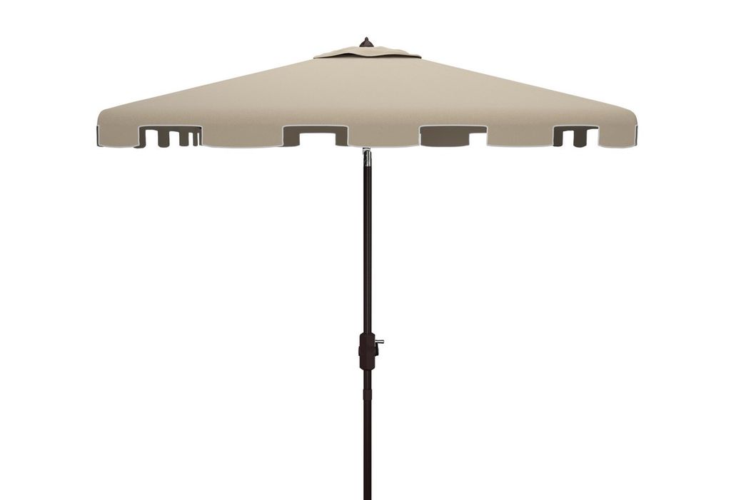 Preview image for Zimmerman 7.5Ft Square Market Umbrella, Open: 90, Close:5.91" X Open: 103.54", Close: 103.54", Beige/White