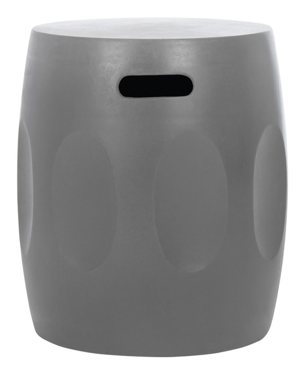Preview image for Zuri Indoor/Outdoor Modern Concrete Round 17.7-Inch H Accent Table, 15.7" X 17.7", Dark Grey