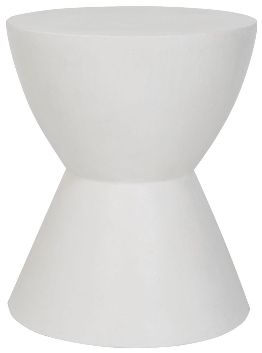 Preview image for Athena Indoor/Outdoor Modern Concrete Round 17.7-Inch H Accent Table, 14.9" X 17.7", Ivory