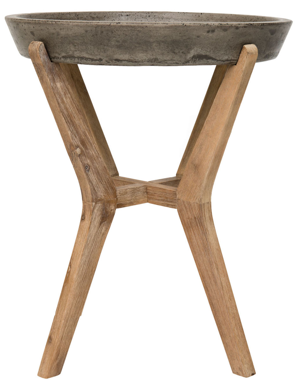 Preview image for Celeste Indoor/Outdoor Modern Concrete Round 21.2-Inch H End Table, 18.1" X 21.2"